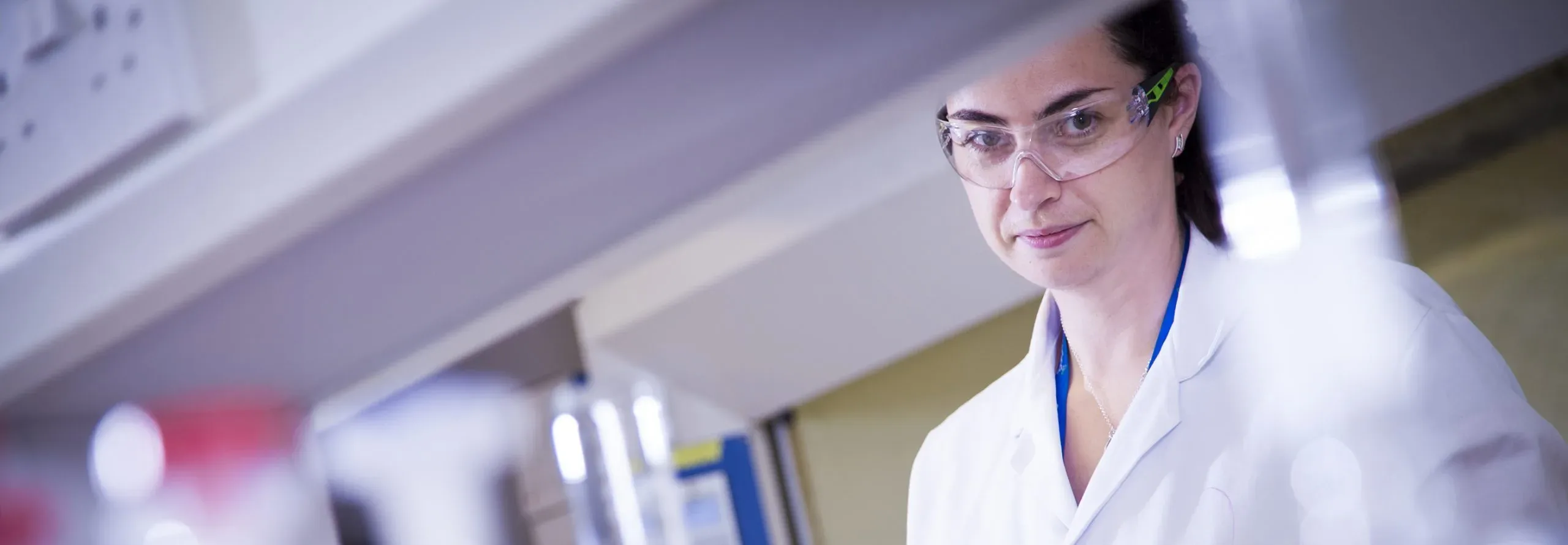 Scientist working in our lab at Dudley, Northumberland just outside of Newcastle