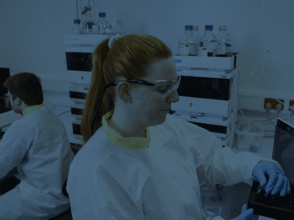A picture of analytical chemists in Radiofilum's ADC analytical development labs