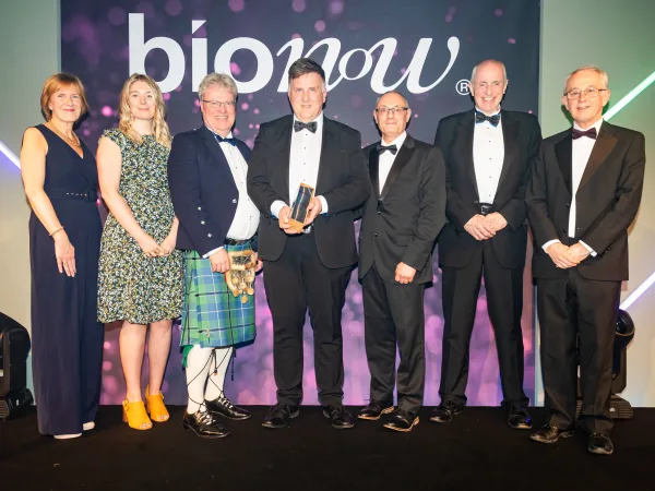 The Radiofilum team accepting the Bionow award for Company of the Year 2023